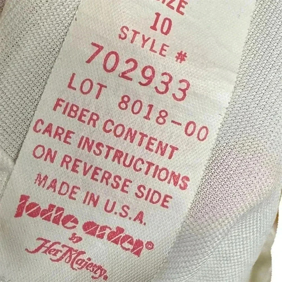 Vintage Jodie Arden Girls White Full Slip Size 10 Lace Trim - Picture 4 of 4